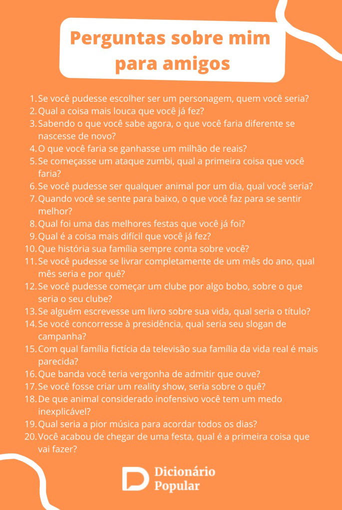 perguntas para quebrar o gelo