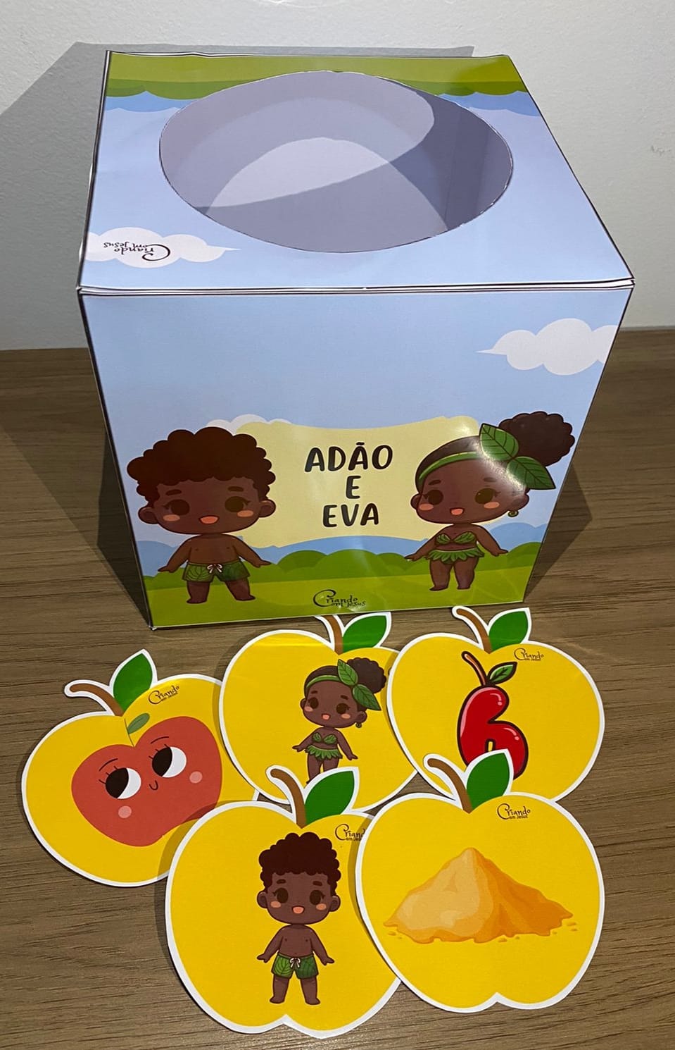 Recursos visuais Adão e Eva para igrejas