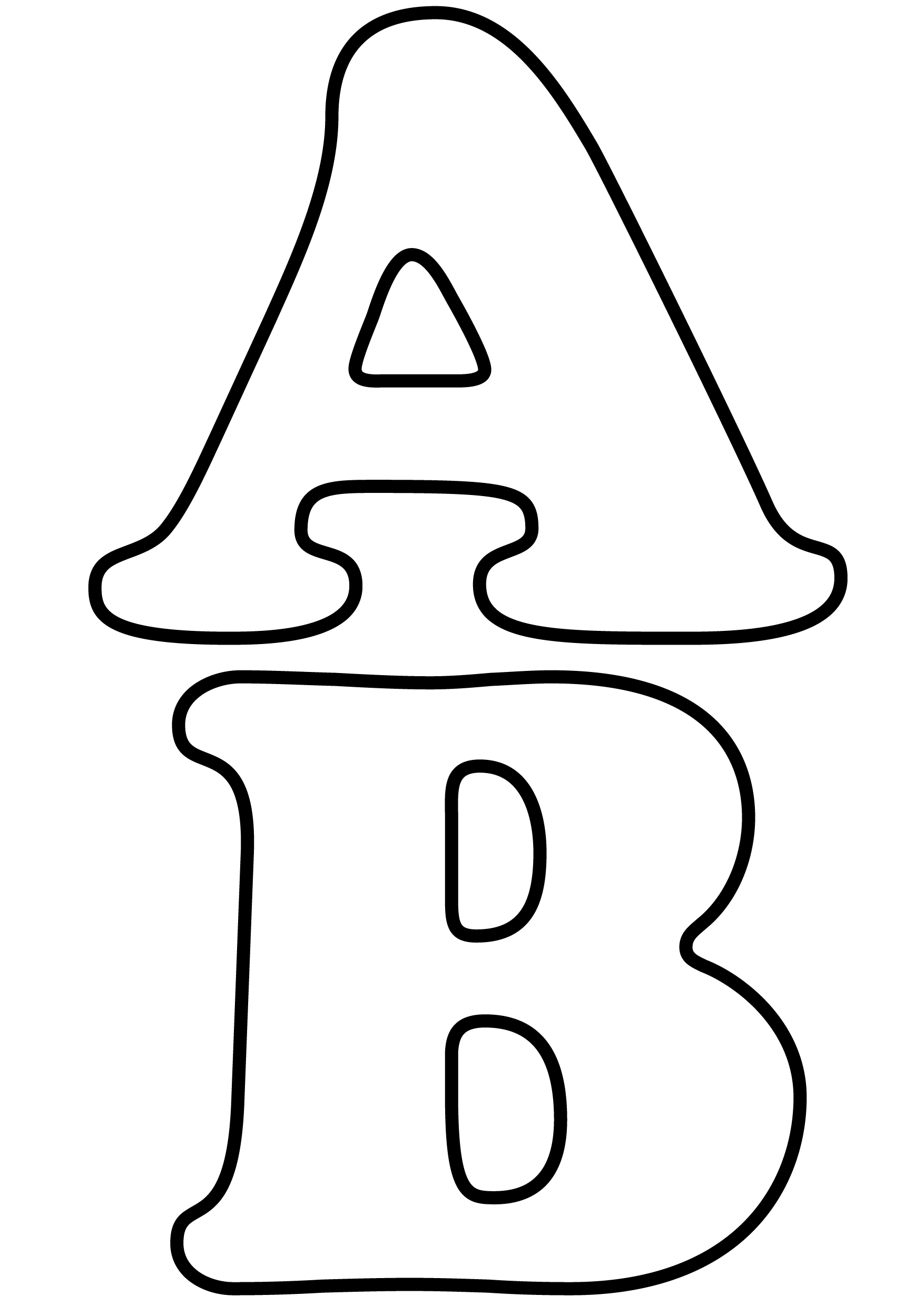 molde alfabeto decorado