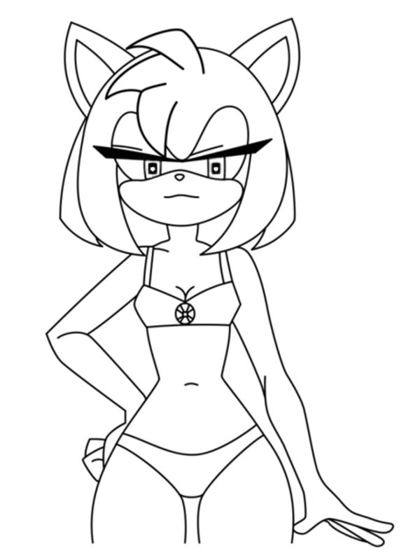 Imprimir desenho Amy Rose