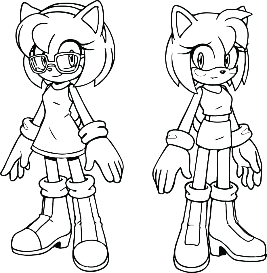 Imprimir desenho Amy Rose