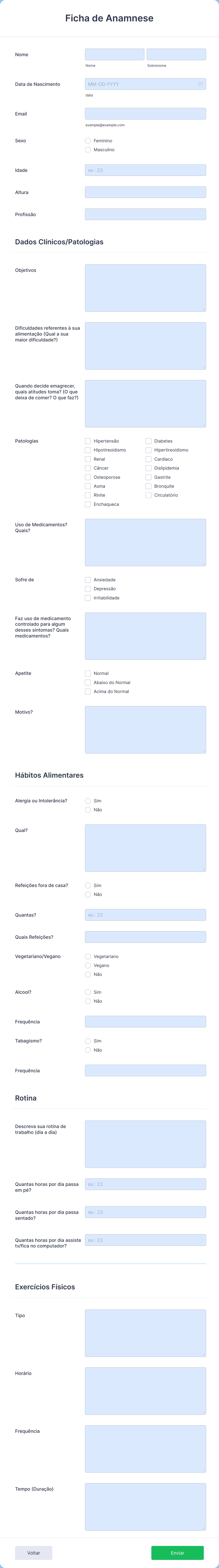 custo de um software de anamnese digital