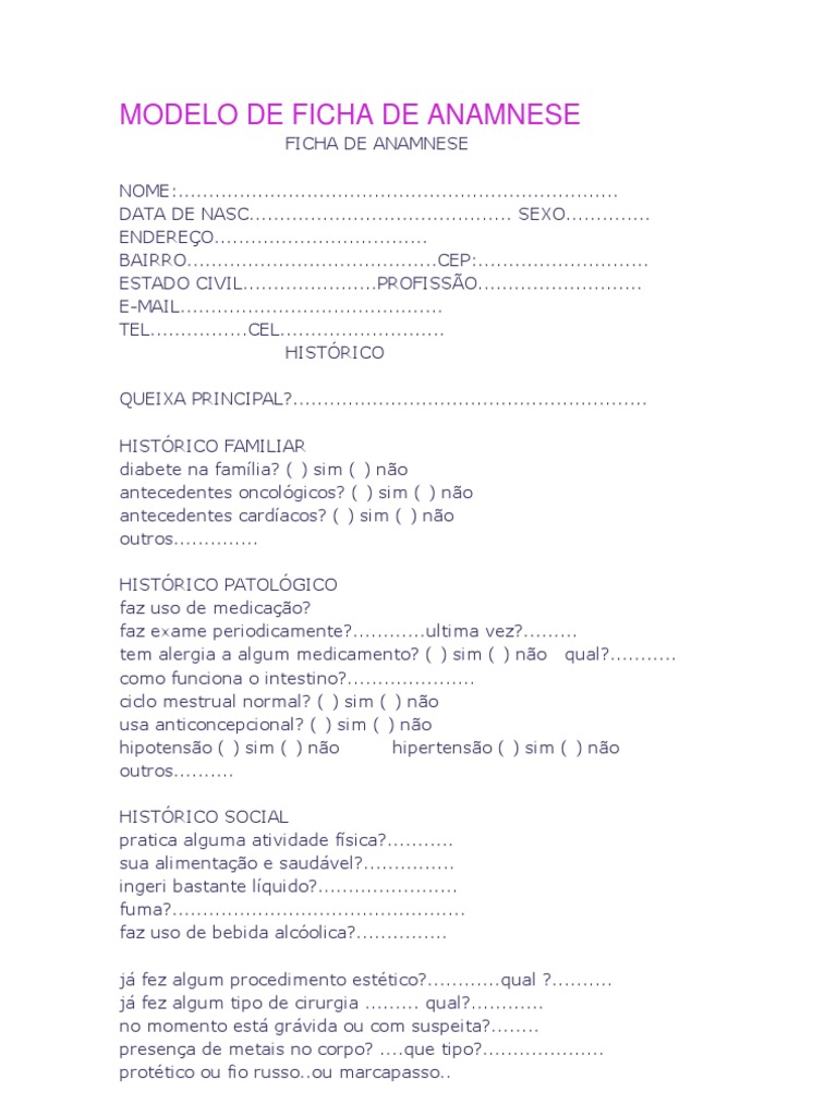 erros comuns ao fazer anamnese de paciente