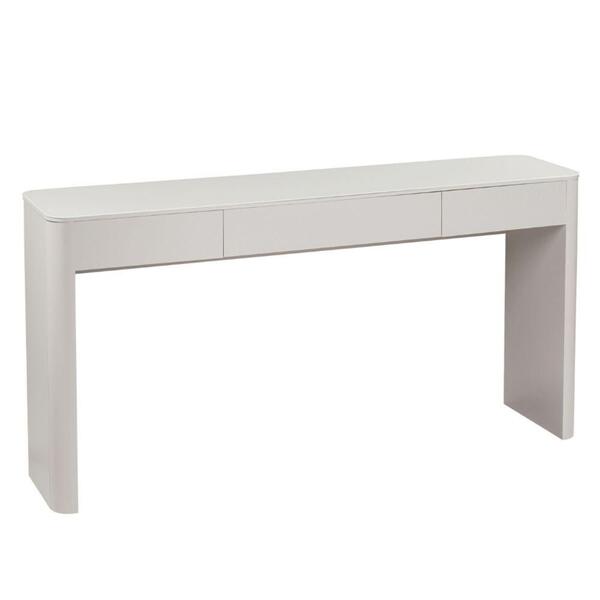 Aparador em laca off white com 3 gavetas