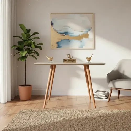 Aparador em laca off white com 3 gavetas