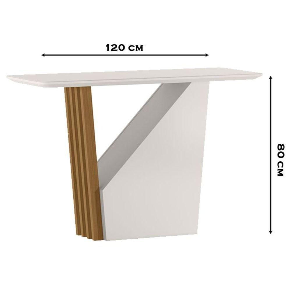 Aparador em laca off white suspenso