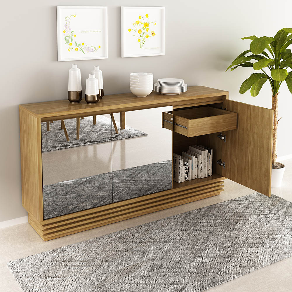 aparador sala de jantar espelhado