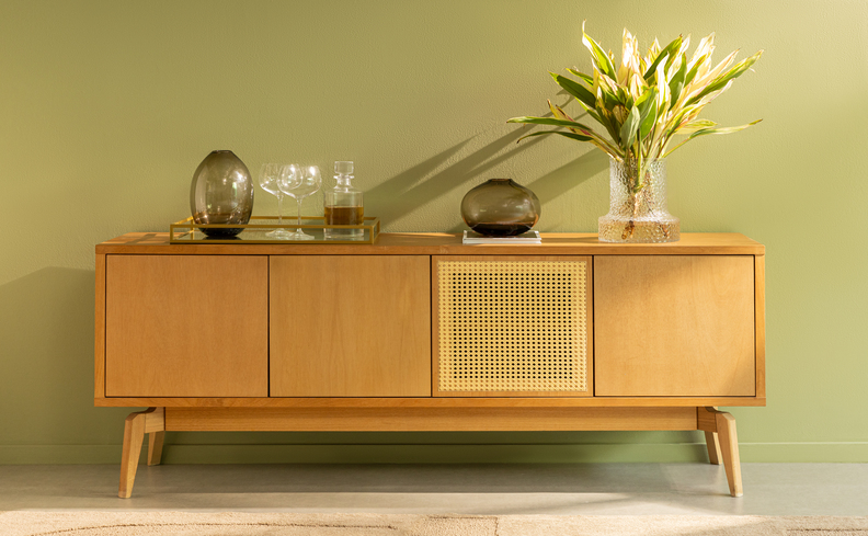 aparador sala de jantar com espelho