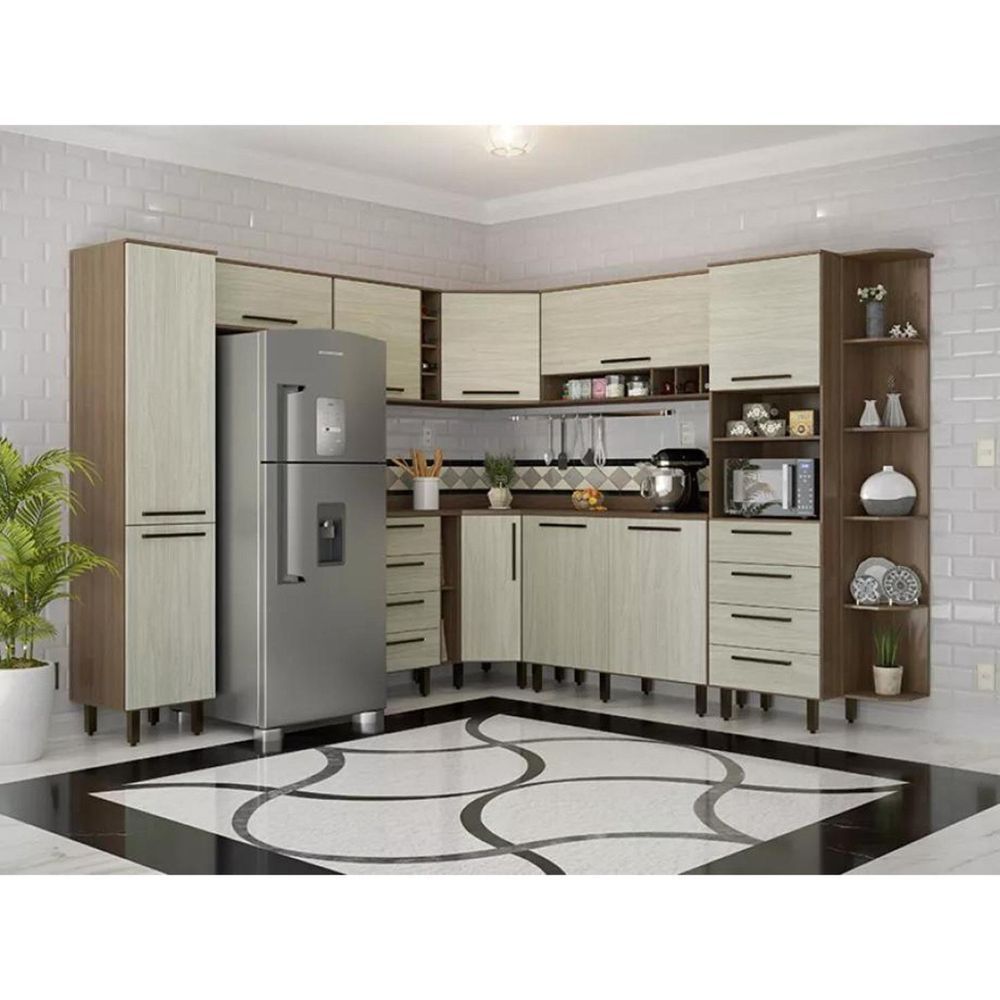 Armário cantoneira com portas