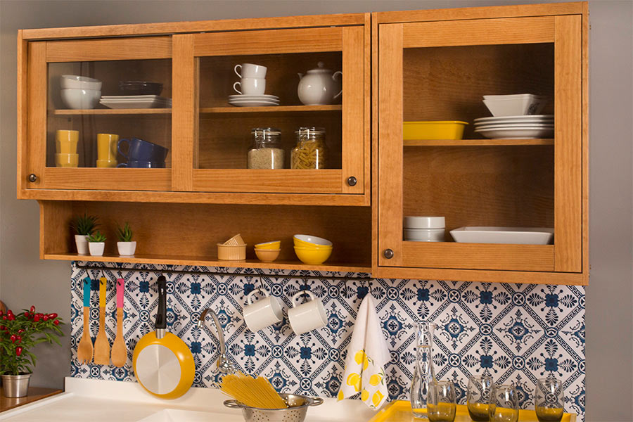 móveis de cozinha em madeira