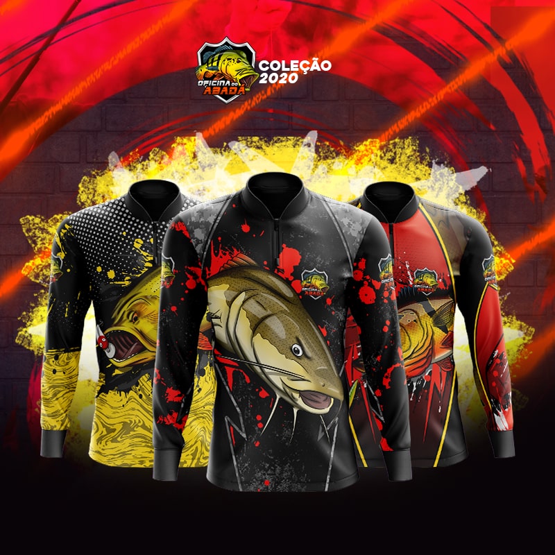 Arte para camisa de pesca Tucunaré