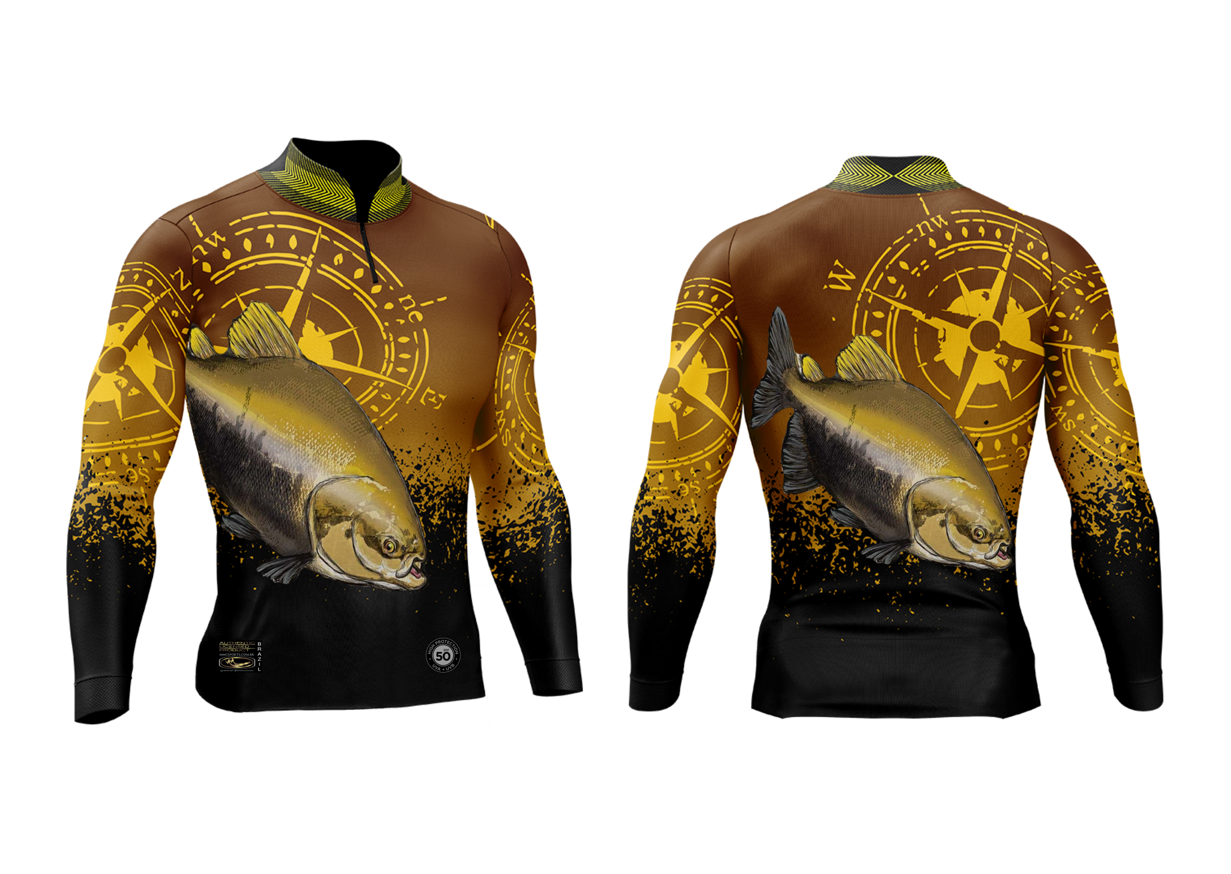 Estampa para camisa de pesca