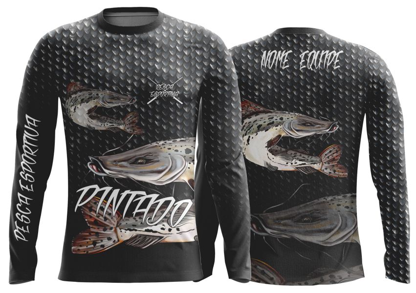 Tamanho de arte para camisa de pesca