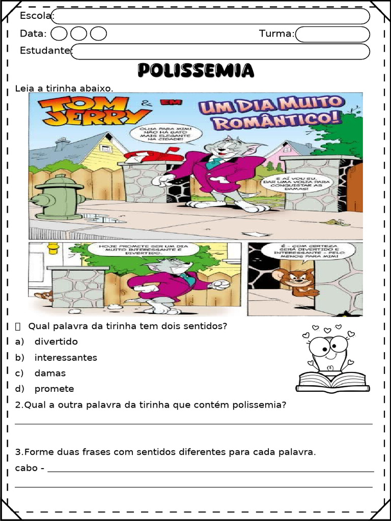 exemplos de palavras polissêmicas 5 ano