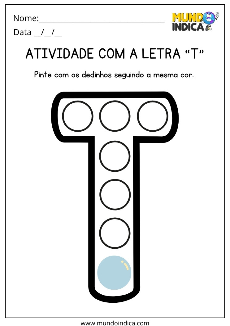 atividades com a letra T para imprimir