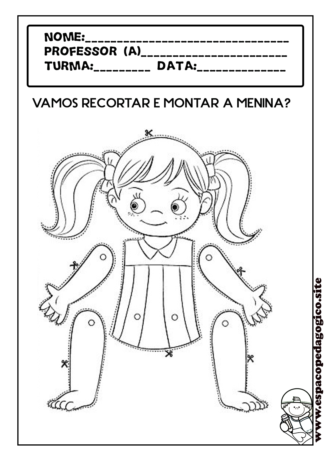 jogos partes do corpo educação infantil