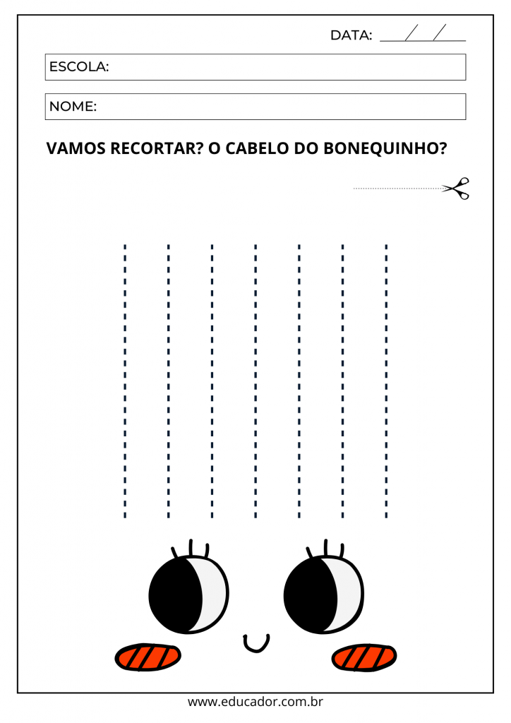 atividades para fazer em casa 3 anos educação infantil