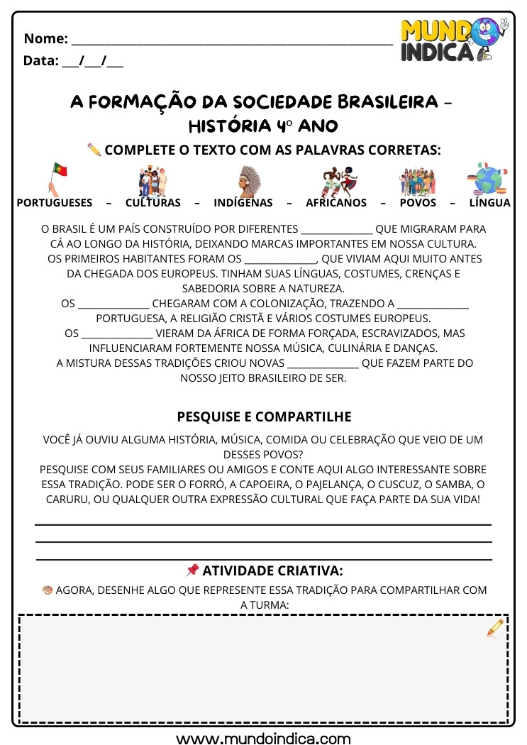 atividades de história 4 ano ensino fundamental bncc