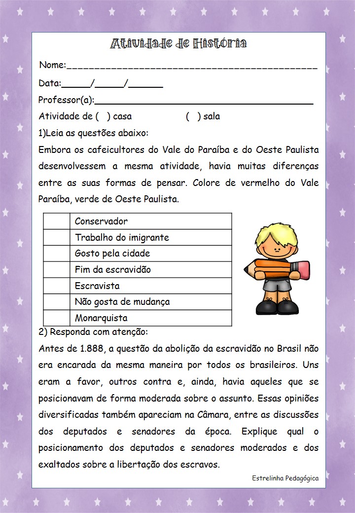 história 4 ano atividades com a bncc