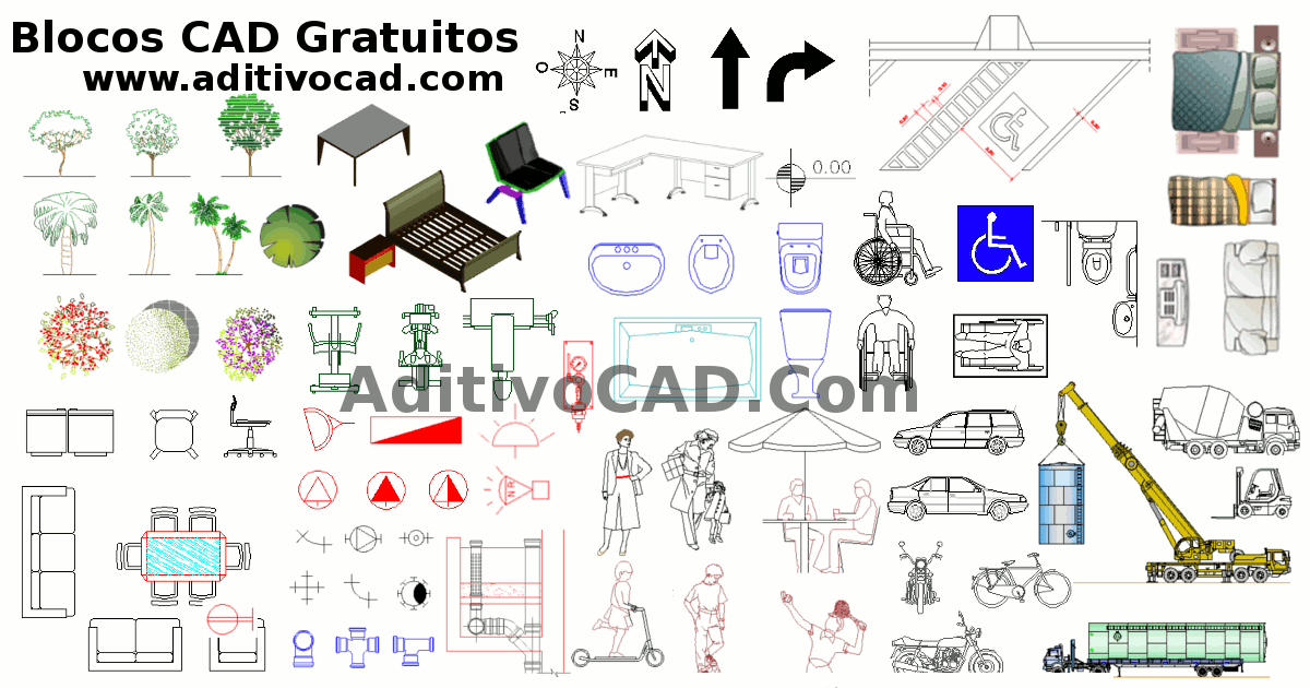 bloco autocad gratis para interiores
