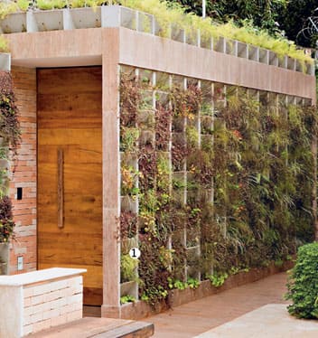 Módulo plástico para jardim vertical