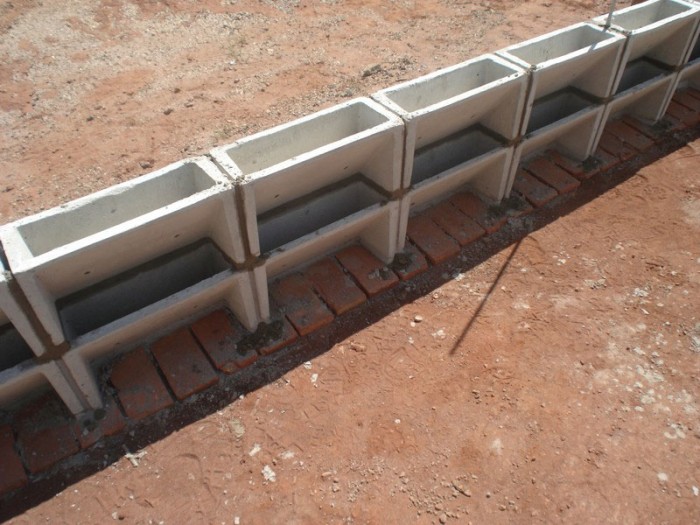 Bloco cerâmico com furo vertical