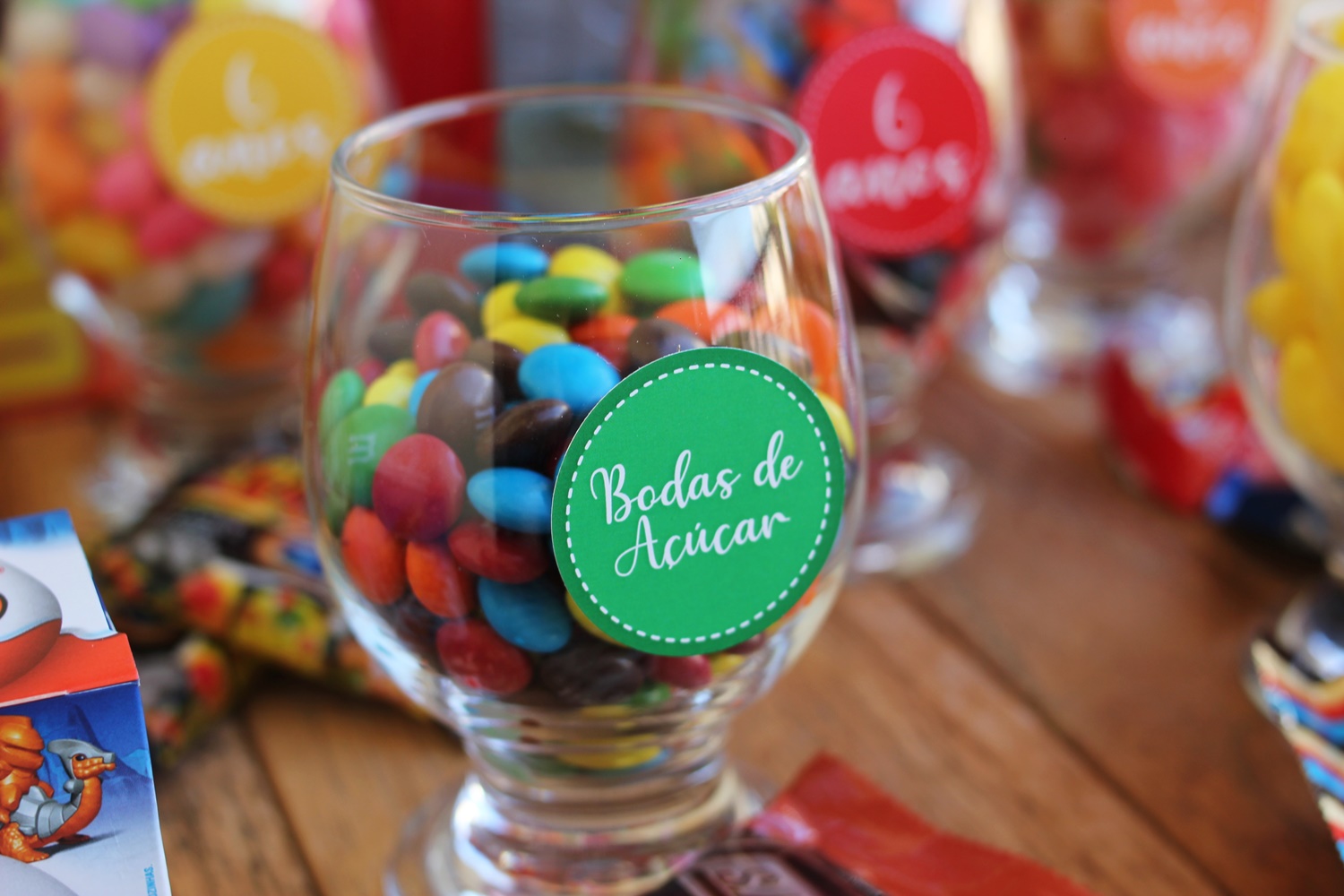 bodas de açúcar cardápio