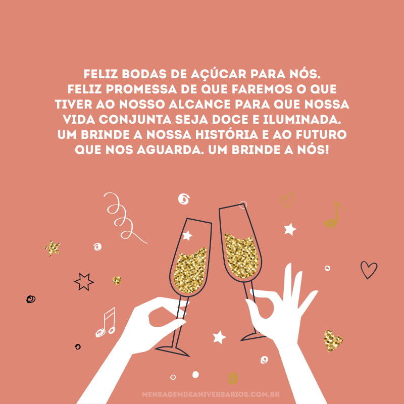 bodas de açúcar significado