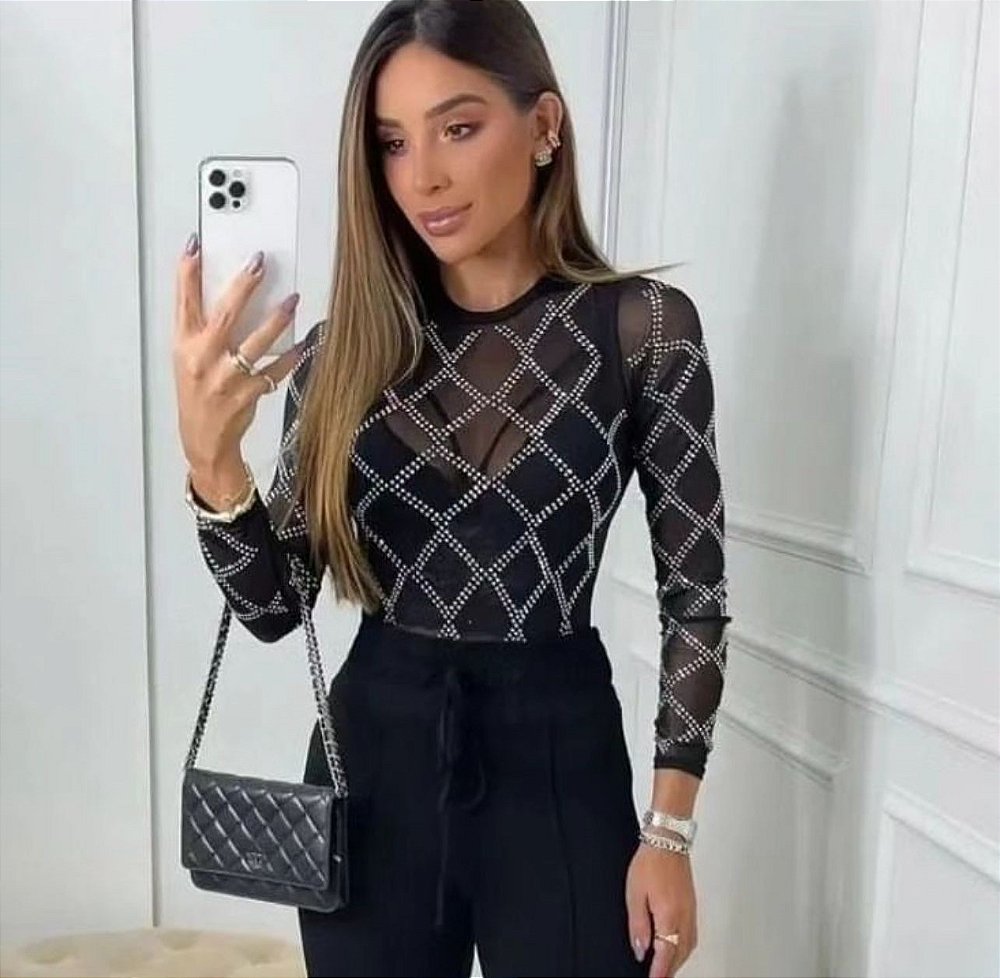 body de tule com babados