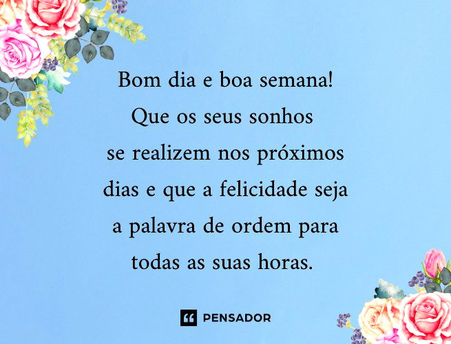 mensagens de bom dia para segunda-feira