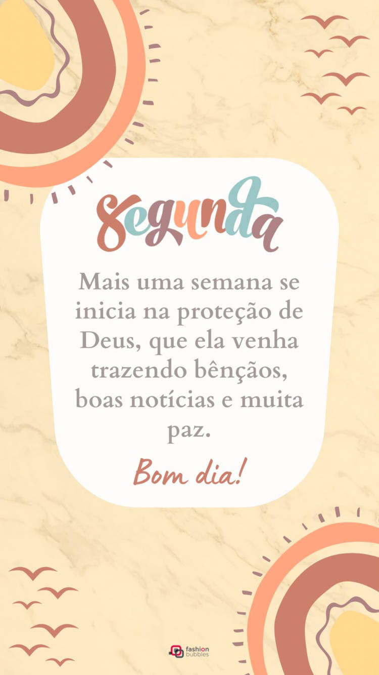 mensagens de bom dia para segunda-feira