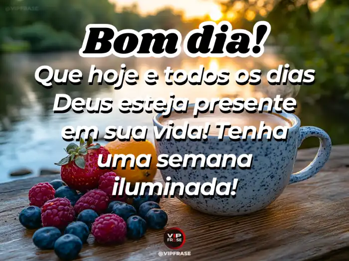 bom dia com alegria e otimismo