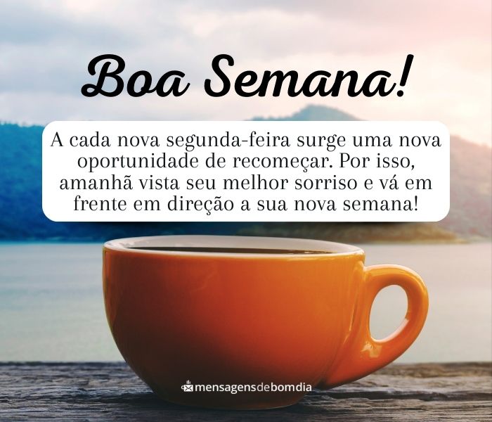 inspiração para uma semana produtiva