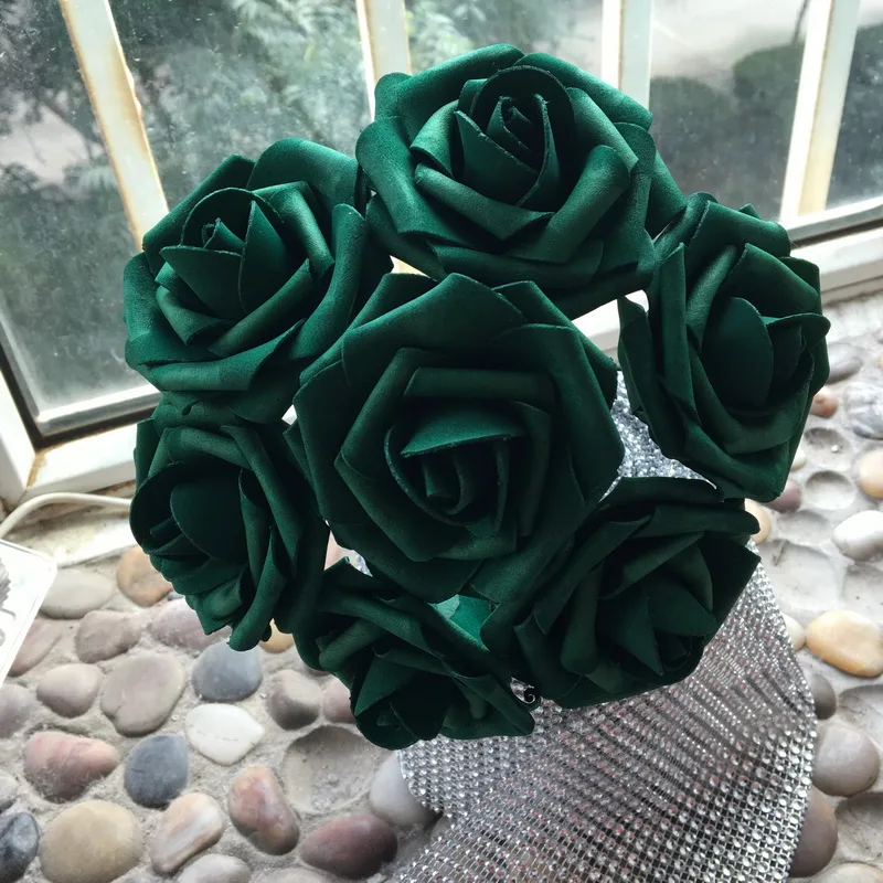 buque de flores verde
