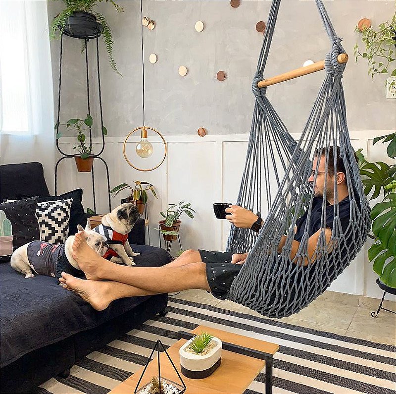 Cadeira de balanço suspensa