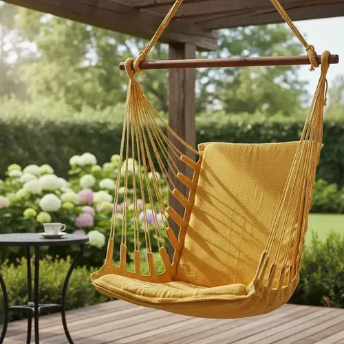 Cadeira rede com suporte