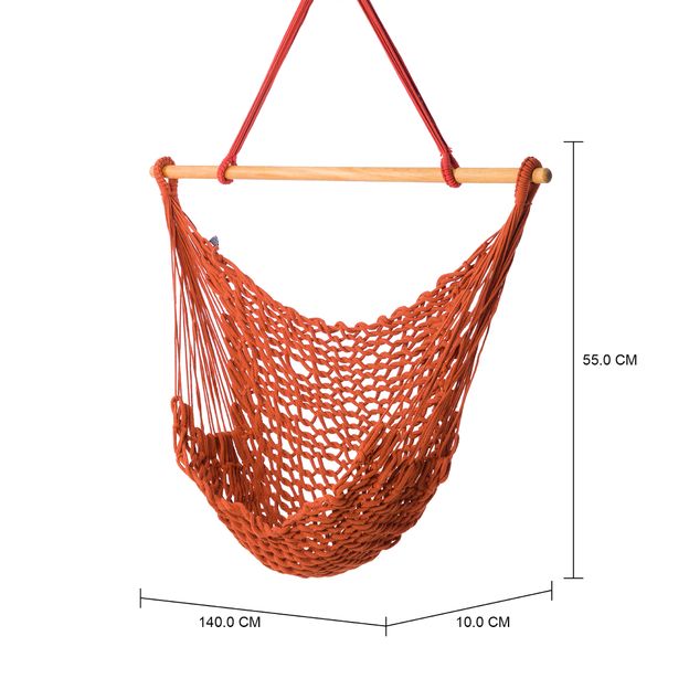 Cadeira rede terracota