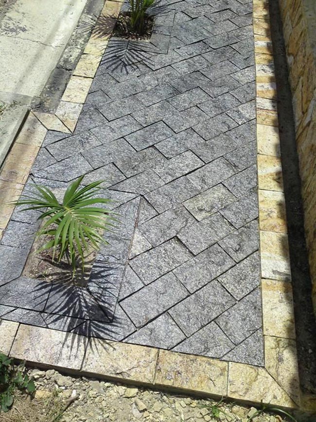 Pedra para calçada com conforto térmico