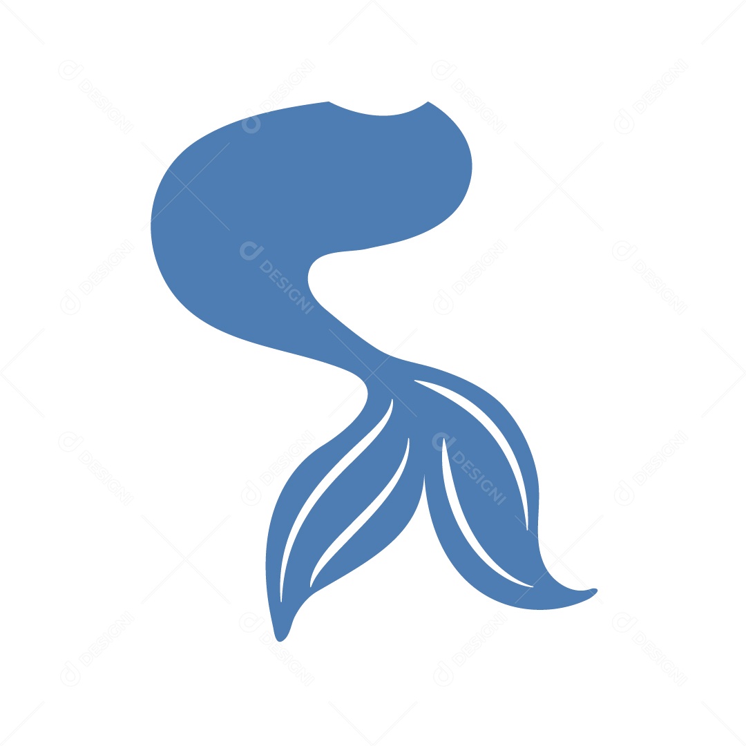 cauda de sereia com nadadeira