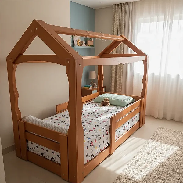 Cama de Madeira Casinha