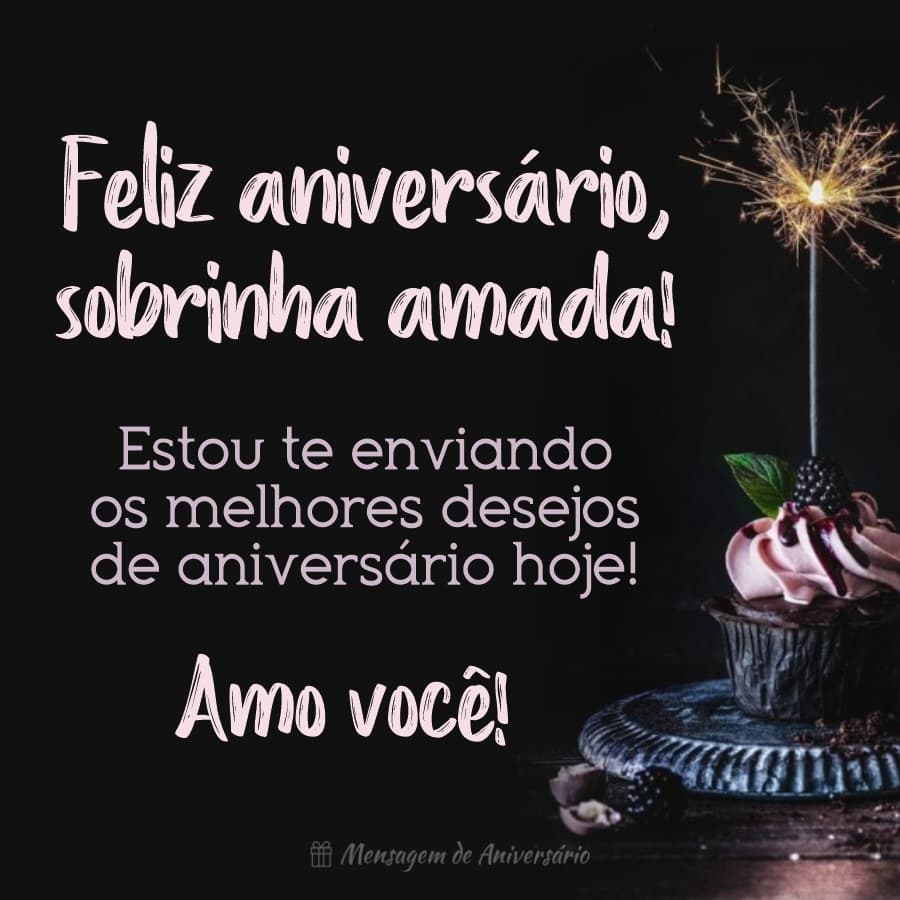 mensagem de aniversário para sobrinha
