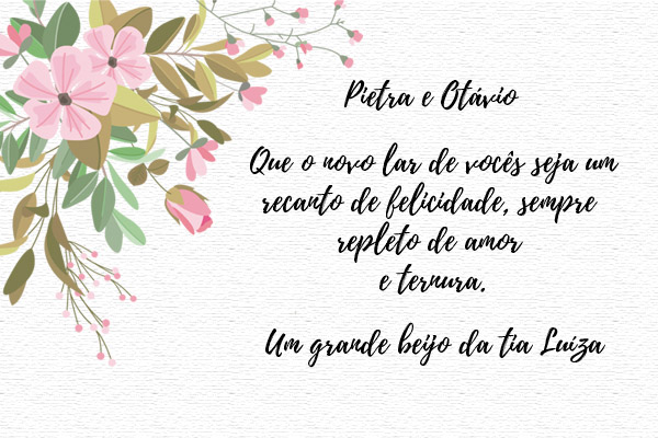 mensagens para cartão de casamento