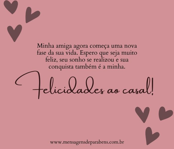 cartão de casamento para amigos