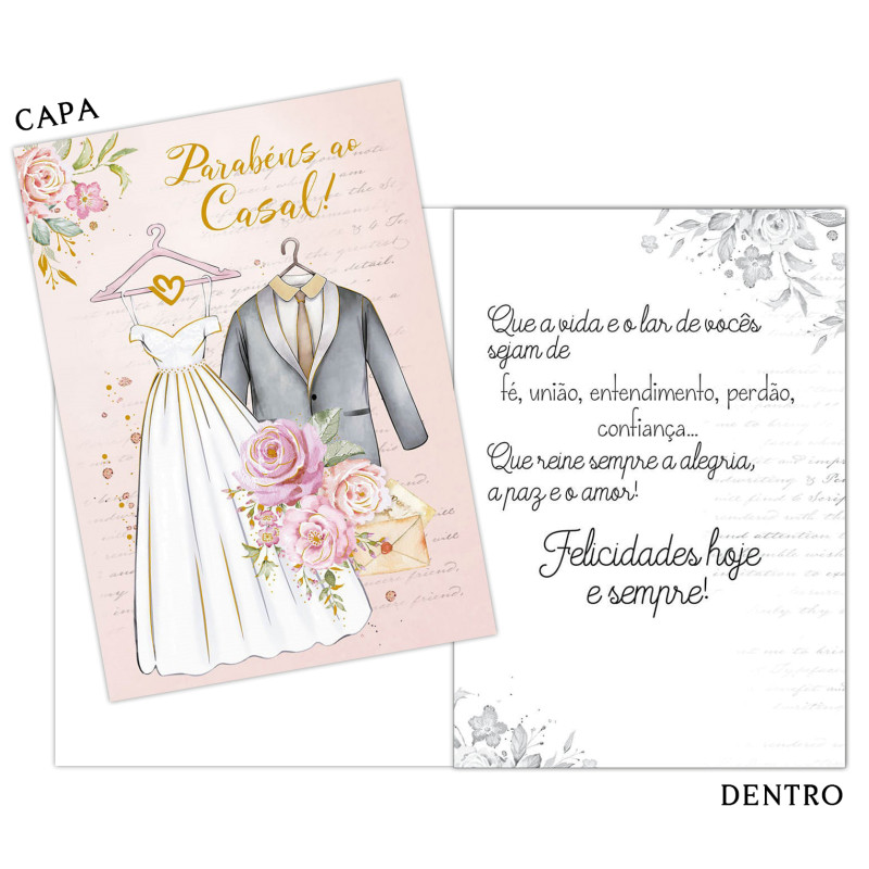 cartão de casamento religioso