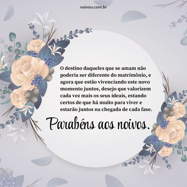 cartão de casamento romântico