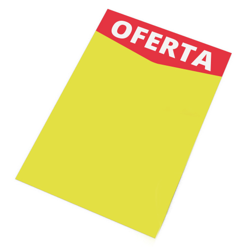 cartaz oferta amarelo