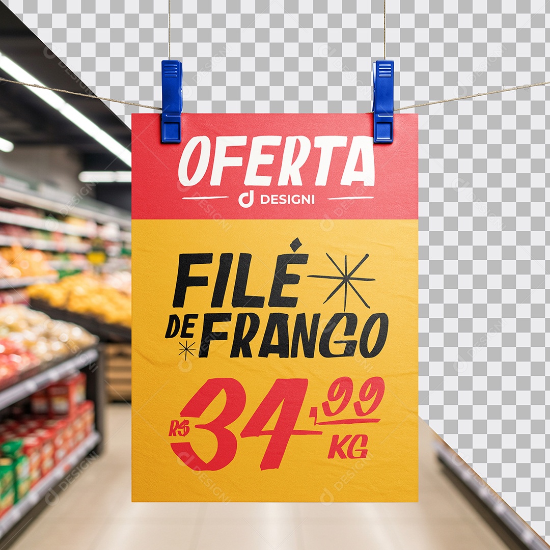 cartaz oferta vermelho