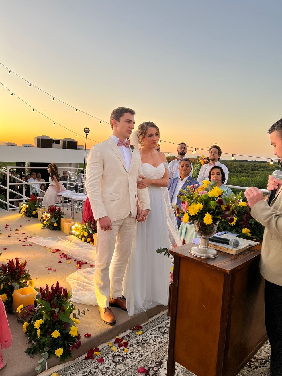 mini wedding no barco