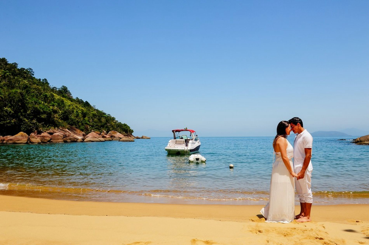 maquiagem casamento no barco