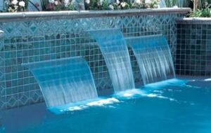 cascata de vidro para piscina preço